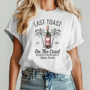 T-shirt Dernière Toast Beach Enterrement de Vie de Jeune F