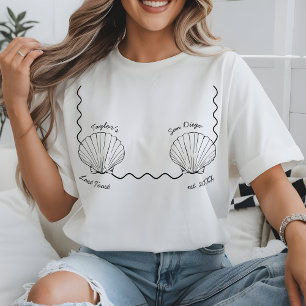 T-shirt Dernière Toast sur la Côte de Bachelorette sur la 