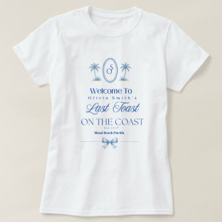 T-shirt Dernière Toast sur la Plage Côtière Bleue Enterrem