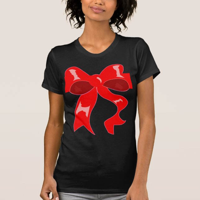 T-shirt "Déroulez avec soin"--Pièce en t d'arc de Noël (Devant)