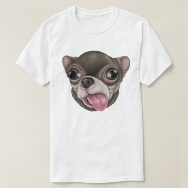 T-shirt Derpy Chihuahua (Design devant)