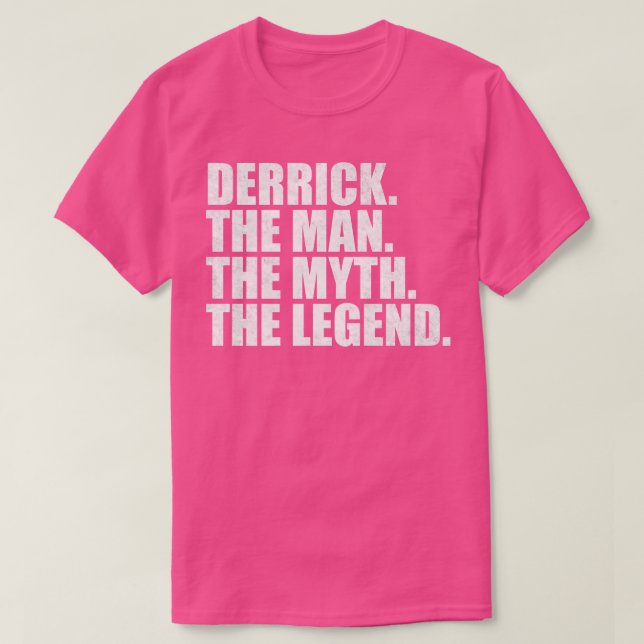 T-shirt DerrickDerrick Nom Derrick prénom (Design devant)
