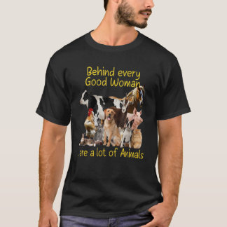 T-shirt Derrière chaque bonne femme, beaucoup de voix d'an