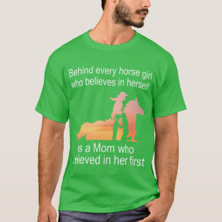 T-shirt Derrière Chaque Cheval Qui Croit En Elle Est Une F
