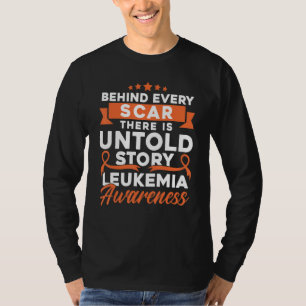 T-shirt Derrière chaque cicatrice Sensibilisation à la leu