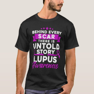 T-shirt Derrière chaque cicatrice Sensibilisation au lupus