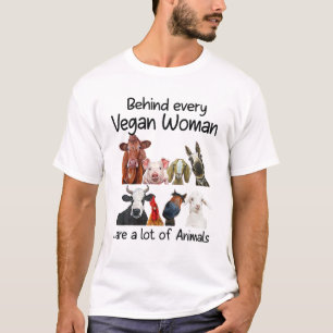 T-shirt Derrière Chaque Femme Végétale Il Y A Beaucoup D'A