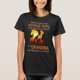 T-shirt Derrière chaque fille à cheval qui croit en elle-m