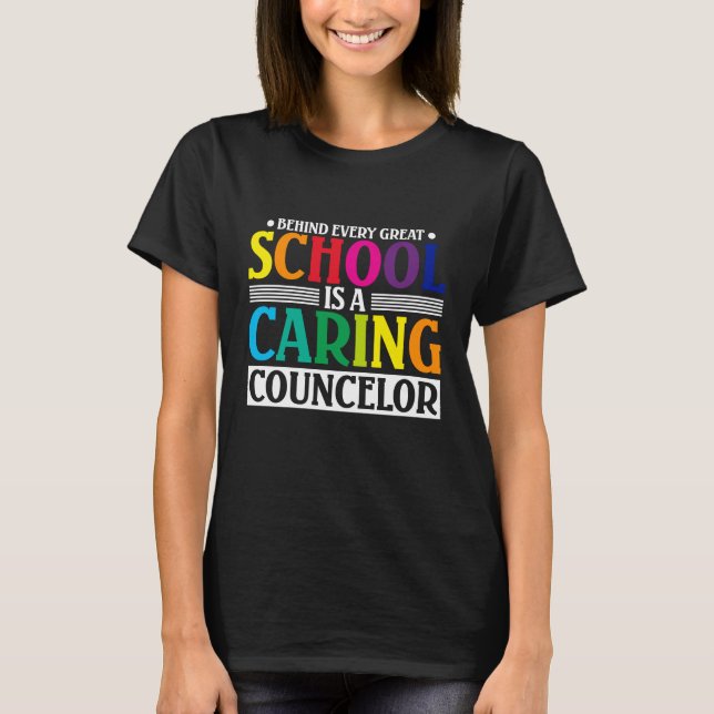 T-shirt Derrière Chaque Grande École, Il Y A Un Conseiller (Devant)