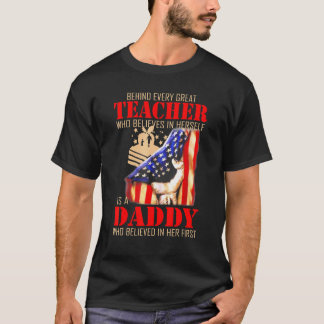 T-shirt Derrière chaque grande enseignante qui croit en el