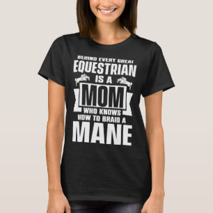 T-shirt Derrière Chaque Grande Maman Équestre Sait Comment