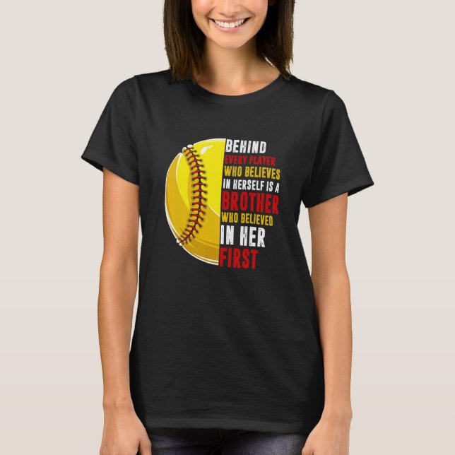 T-shirt Derrière Chaque Joueur, Il Y A Un Frère Qui Croyai (Devant)
