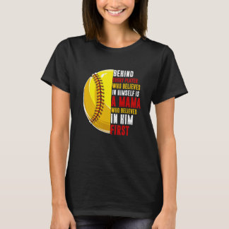 T-shirt Derrière Chaque Joueur Se Trouve Maman Qui Croyait