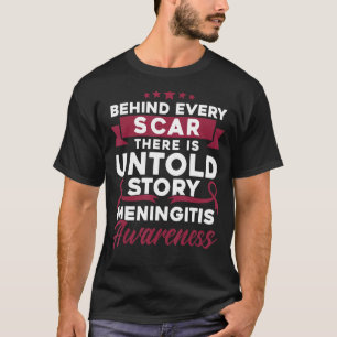 T-shirt Derrière chaque Scar Meningitis Sensibilisation