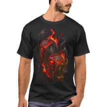 Dés à coudre Crâne en Feu - Graphique Rebelle à Ha