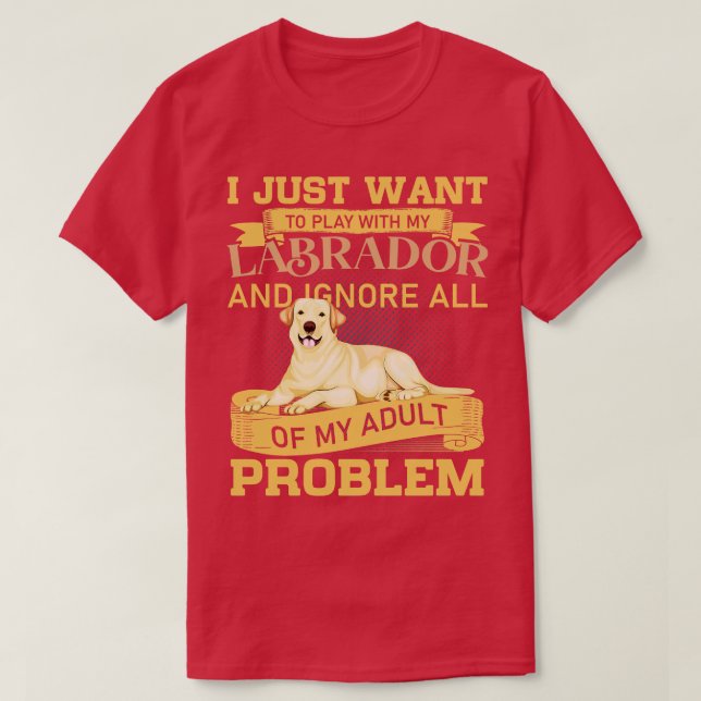 T-shirt Des Amoureux de les chiens Jouent Avec Ma Citation (Design devant)