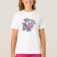T-shirt des années 90 pour filles