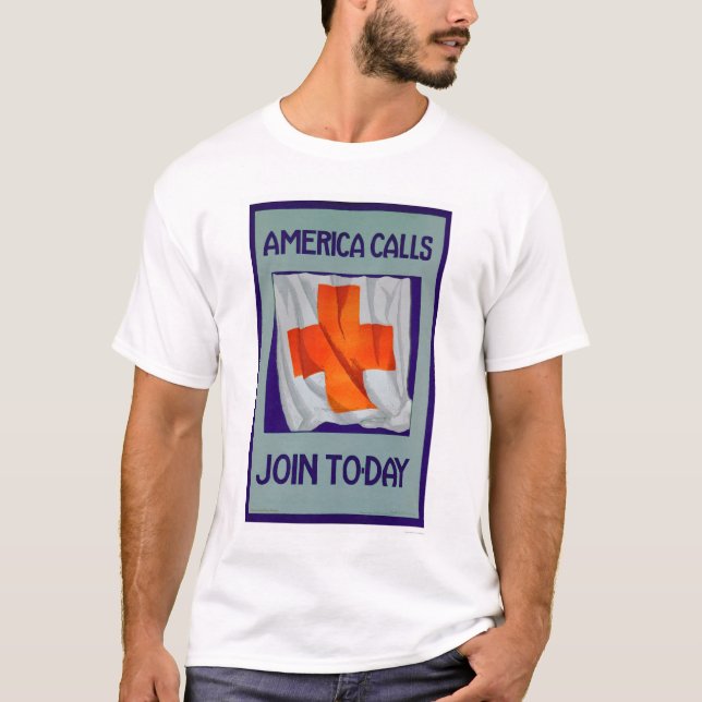 T-shirt Des appels de l'Amérique - joignez aujourd'hui (Devant)