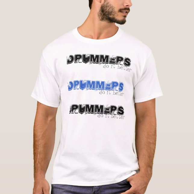 T-shirt Des BATTEURS il améliorent (Devant)