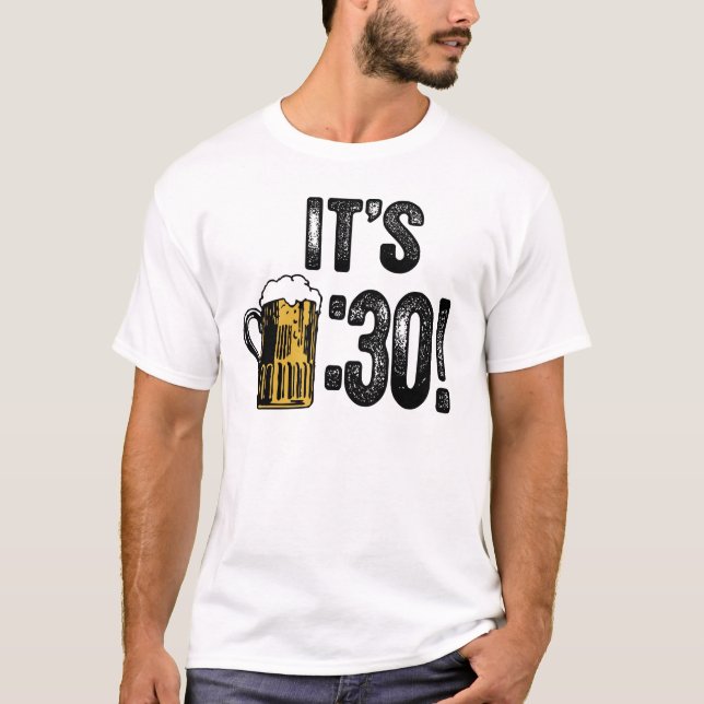 T - Shirt des Bier-dreißig (Vorderseite)