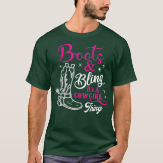 T-shirt Des bottes pour femmes qui font de la cowgirl West
