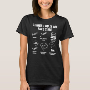 T-shirt Des Choses Pyro Que Je Fais En Mon Temps Libre Pou