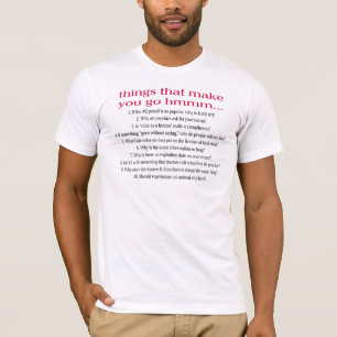 T-shirt Des choses qui vous font aller hmmm...