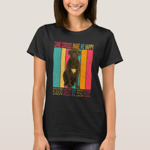 T-shirt Des corsos de canne rétro vintages rendent heureux