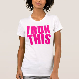 T-SHIRT DES DAMES "JE COURS CE" DÉBARDEUR