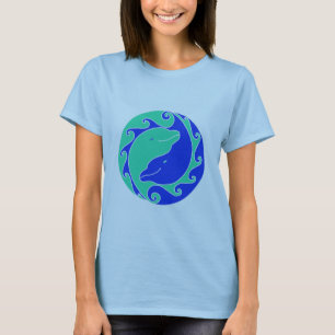 T-shirt des dauphins de Yin-Yang