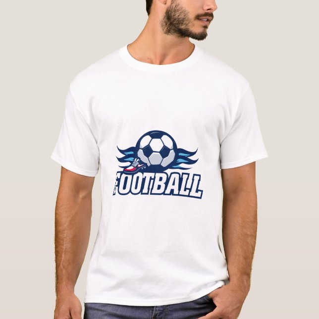 T - Shirt des Designfußballsports (Vorderseite)