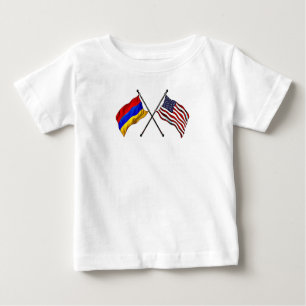 T-shirt des drapeaux arméniens américains