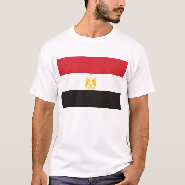 T-shirt des drapeaux égyptiens (Devant)