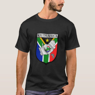 T - Shirt des dunklen Schwarzen für Bafana bafana