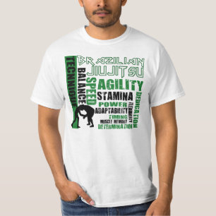 T-shirt des éléments BJJ de Jiu Jitsu de Brésilien