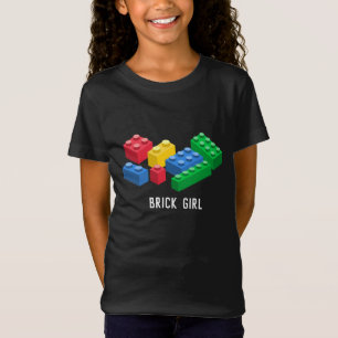 T-Shirt Des enfants colorés par des briques construites pa