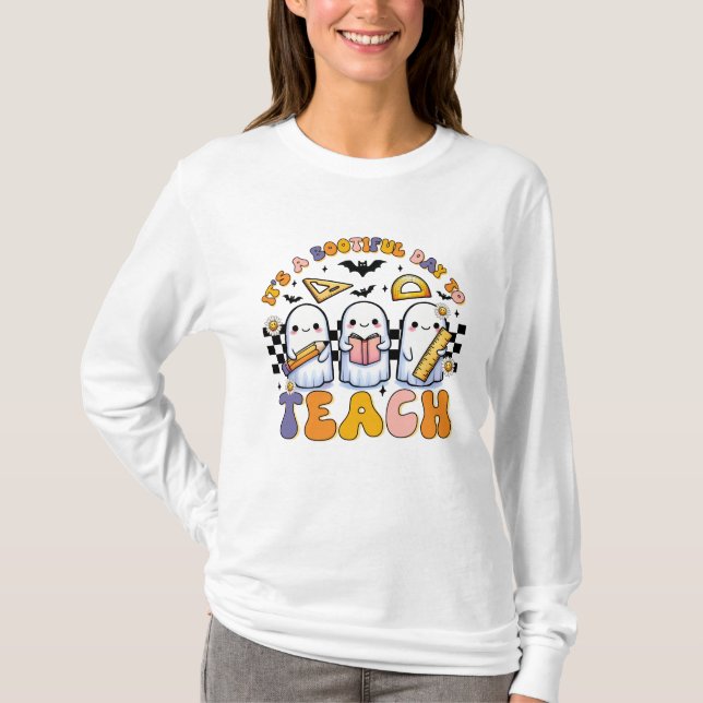 T-shirt des enseignants d'Halloween (Devant)