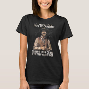 T-shirt Des Études Montrent Que 100 Criminels Commettent M