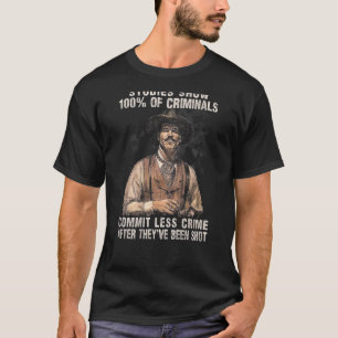 T-shirt Des Études Montrent Que 100 Criminels Commettent M