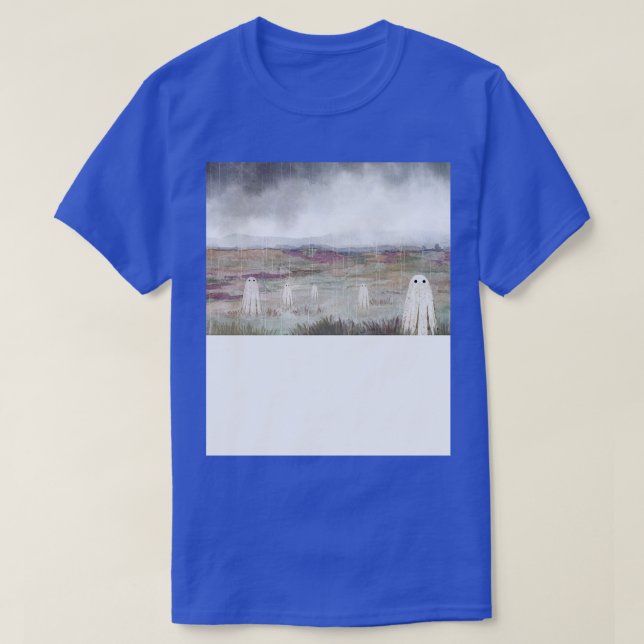 T-shirt Des Fantômes Dans La Pluie (Design devant)