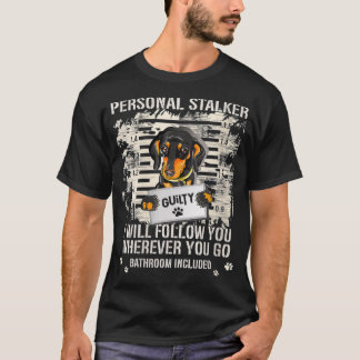 T-shirt Des femmes arrêtées Prison Wiener Dog Personnel St