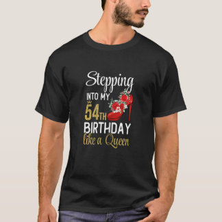 T-shirt Des Femmes Entrant Dans Mon 54E Anniversaire Comme