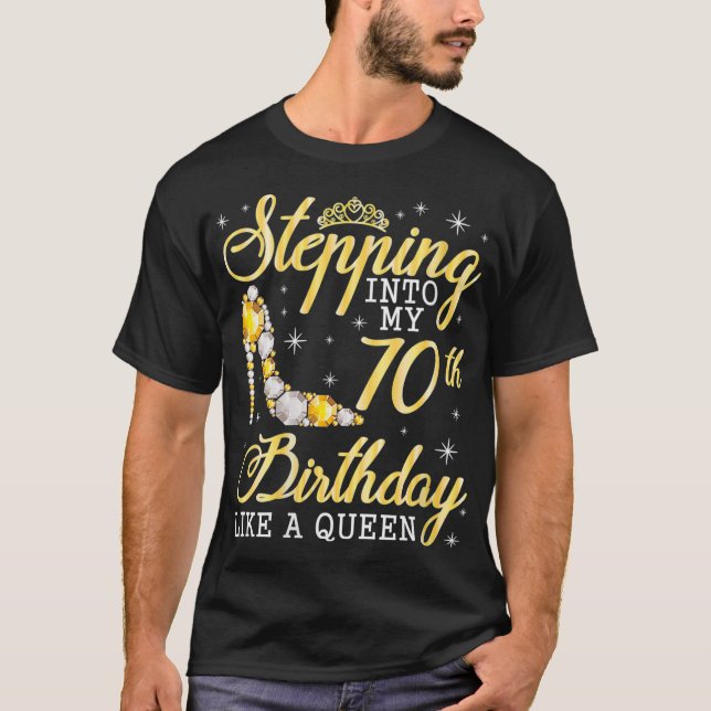 T-shirt Des Femmes Entrant Dans Mon 70E Anniversaire Comme (Devant)