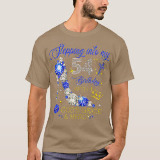 T-shirt Des femmes entrent en mon 54e anniversaire avec le
