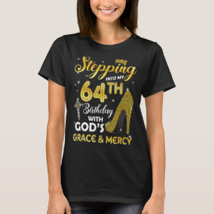 T-shirt Des Femmes Entrent En Mon 64E Anniversaire Avec Di
