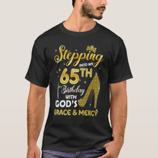 T-shirt Des Femmes Entrent En Mon 65E Anniversaire Avec Di
