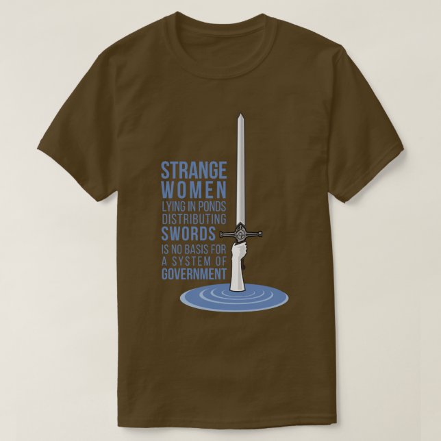 T-shirt Des femmes étranges qui mentent dans des étangs di (Design devant)