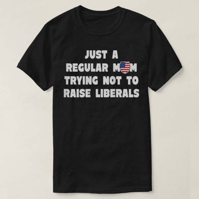 T-shirt Des Femmes Juste Une Maman Régulière Essayant De N (Design devant)