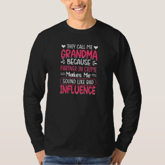 T-shirt Des Femmes M'Appelent Grand-Mère Partenaire Dans L