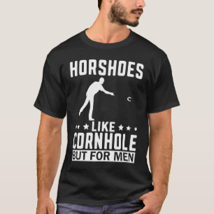 T-shirt Des Fers à Cheval Pour Les Hommes Lancer de fer à